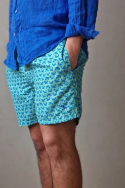 Bañador de hombre cangrejos verde