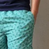 Bañador de hombre pulpos verde