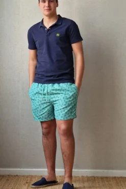 Bañador de hombre pulpos verde