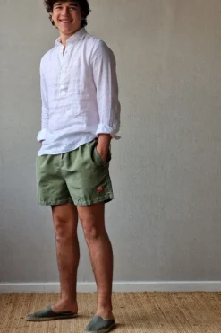 Bañador de hombre verde militar