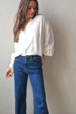 Blusa de mujer oversize blanca