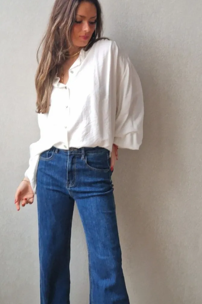 Blusa de mujer oversize blanca