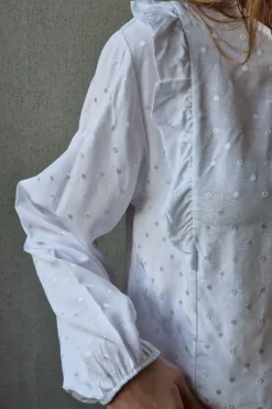 Blusa teen circulos blanca