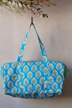 Bolsas con telas indias y opción de personalizar turquesa