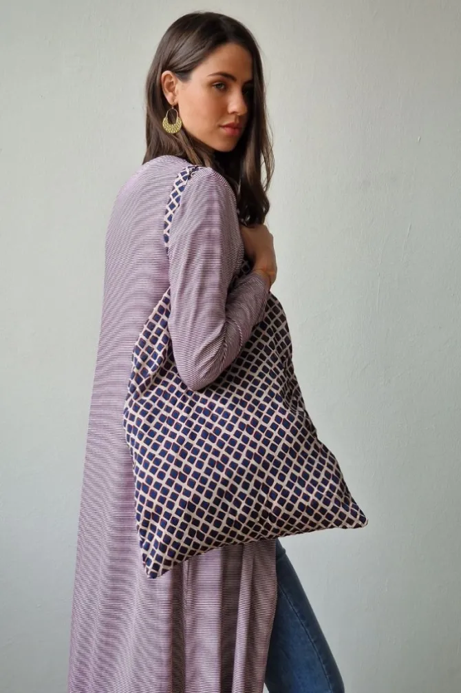Bolsas para llevar en el bolso azul marino