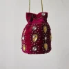 Bolso bombonera buganvilla con piedras