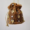 Bolso bombonera camel con piedras