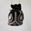 Bolso bombonera negro y dorada