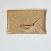 Bolso de fiesta dorado tipo sobre