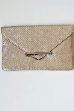 Bolso de fiesta plateado tipo sobre