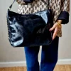 Bolso de hombro tachuelas negro