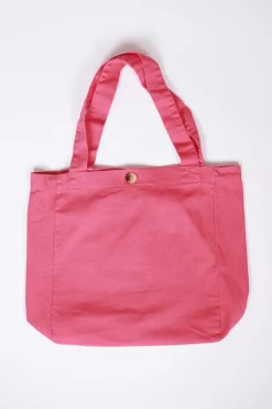Bolso de loneta fucsia con opción de personalizarlo