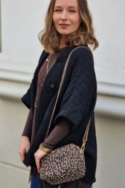 Bolso de piel animal print