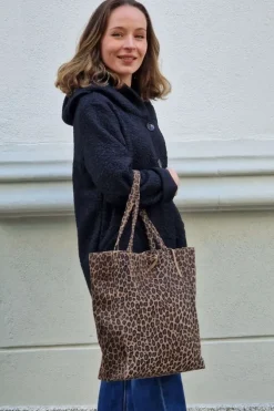 Bolso de piel shopping animal print