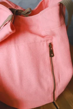 Bolso de playa oversize coral con opción de personalizar