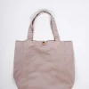 Bolso de tela beige con opción de personalizarlo