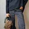 Bolso mini de piel de potro animal print