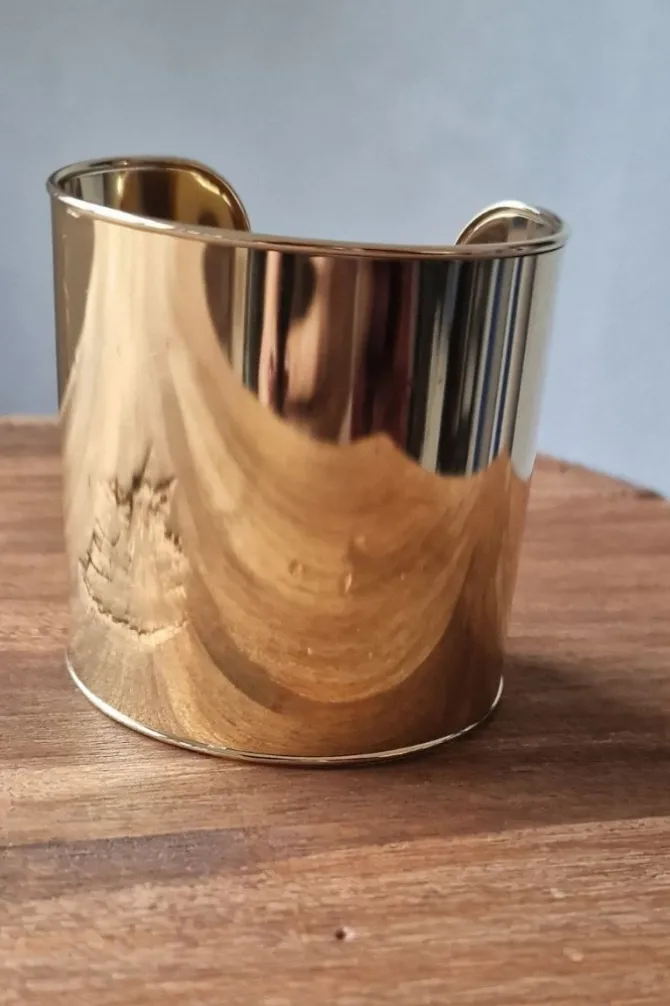 Brazalete de acero liso