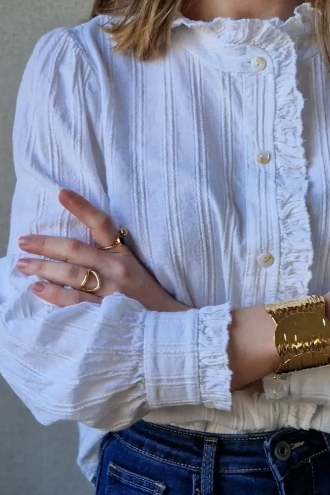 Brazalete de acero ondas