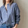 Camisa azul teen con bordados