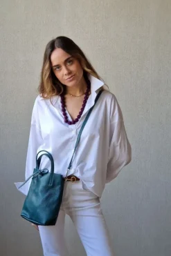 Camisa blanca básica algodón