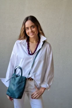 Camisa blanca básica algodón