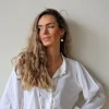 Camisa blanca Teen cuello volantito