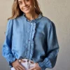Camisa denim azul