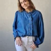 Camisa denim azul jean
