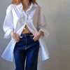 Camisa oversize básica blanca