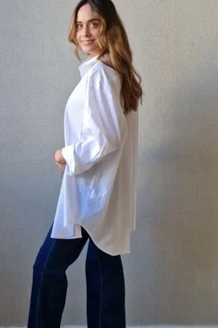 Camisa oversize básica blanca