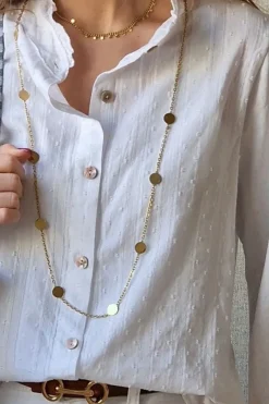 Camisa tipo plumeti blanca