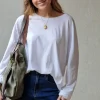 Camiseta manga larga básica blanca