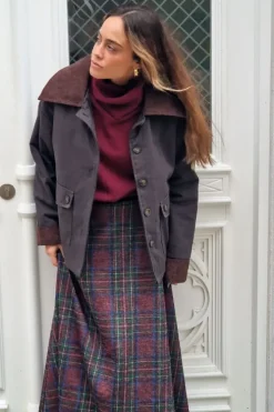 cazadora corta tipo barbour