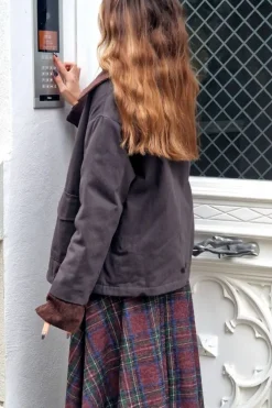 cazadora corta tipo barbour
