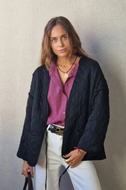 Chaqueta acolchada negra