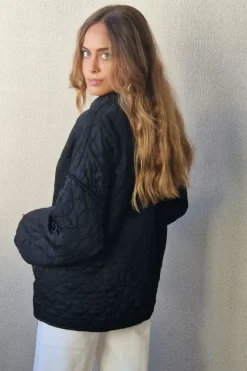 Chaqueta acolchada negra