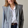 Chaqueta de espiguilla negra