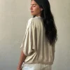 Chaqueta tipo bomber beige