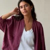 Chaqueta tipo bomber con cremallera buganvilla