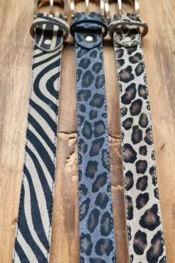 Cinturón Piel estampado