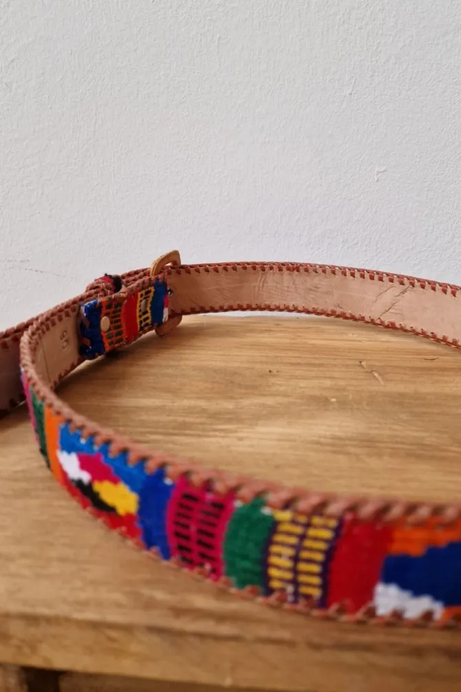 Cinturón unisex kilim multicolor