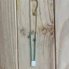 Collar abalorios con virgen turquesa