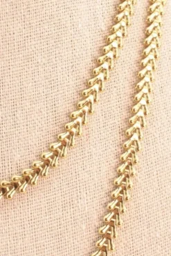 Collar acero extra largo flechas