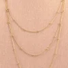 Collar acero triple largo