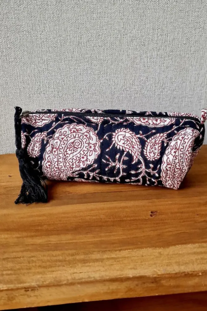 Estuche /neceser pequeño estampado telas Indias