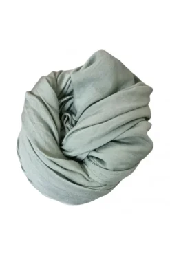 Fular liso verde salvia