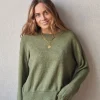 Jersey básico cuello redondo verde