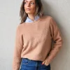 Jersey cuello redondo básico camel