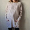 Jersey oversize bolsillos beige